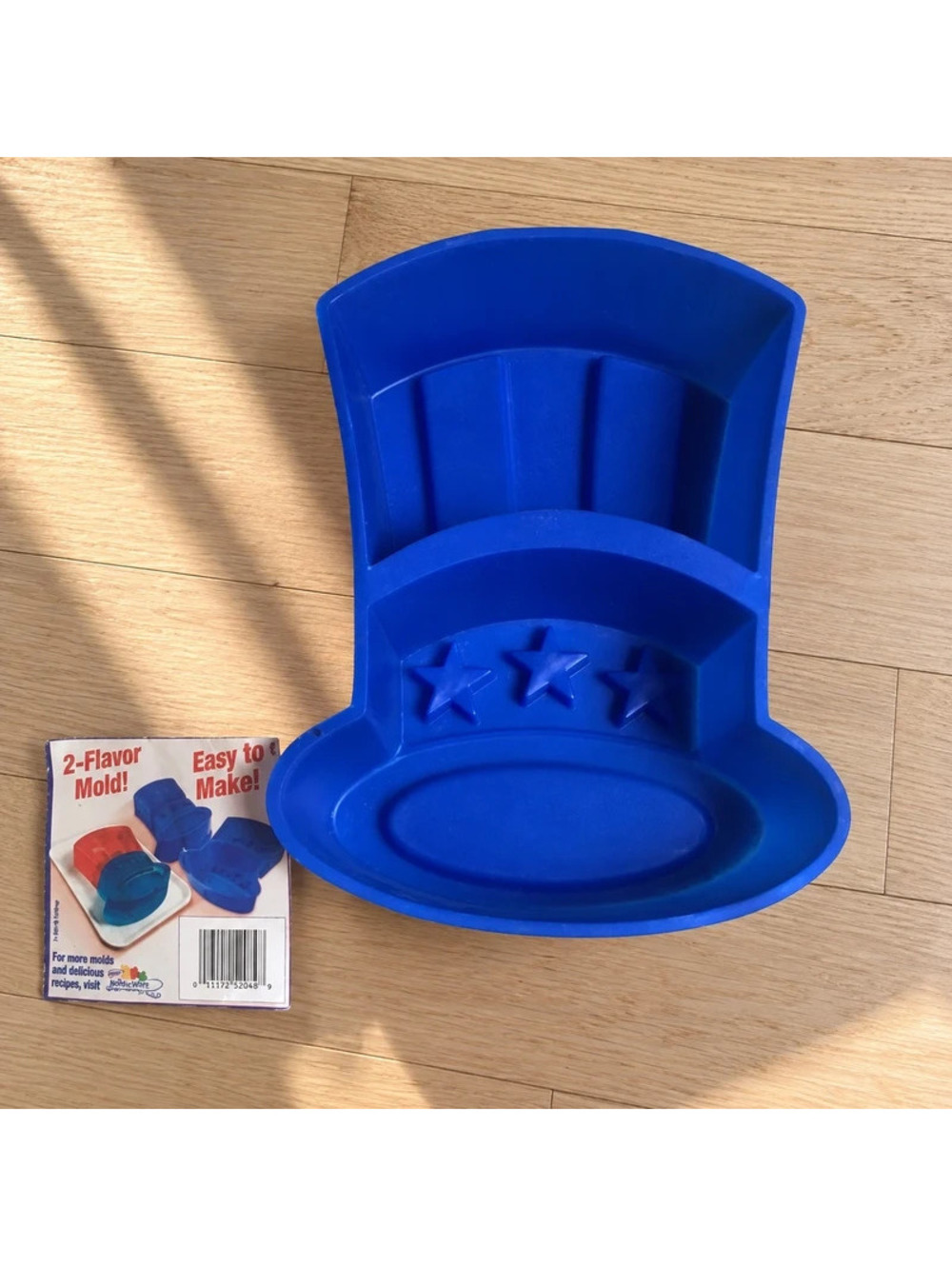 Uncle Sam Hat Jello Mold 4th of July Patriotic Red White Blue New